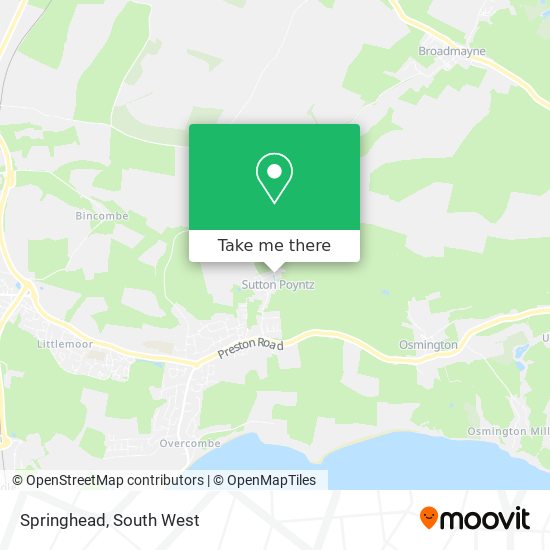 Springhead map