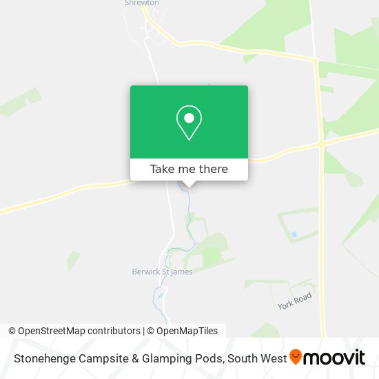 Stonehenge Campsite & Glamping Pods map