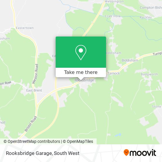 Rooksbridge Garage map