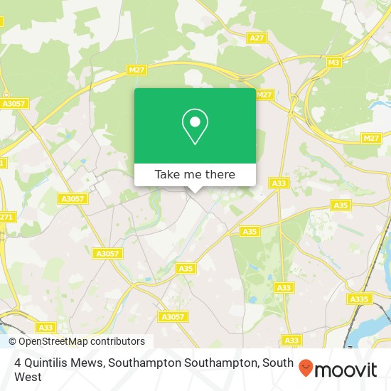 4 Quintilis Mews, Southampton Southampton map