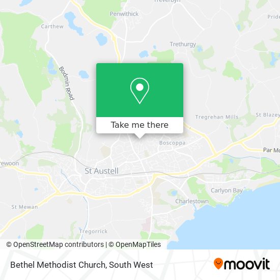 Bethel Methodist Church map
