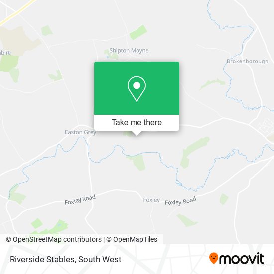 Riverside Stables, Easton Grey Malmesbury map