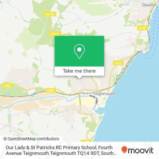 Our Lady & St Patricks RC Primary School, Fourth Avenue Teignmouth Teignmouth TQ14 9DT map