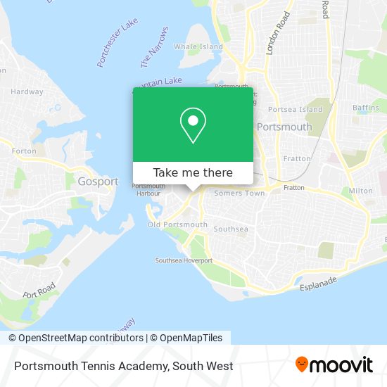 Portsmouth Tennis Academy map