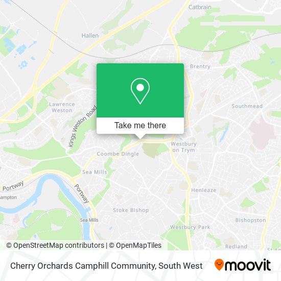 Cherry Orchards Camphill Community map