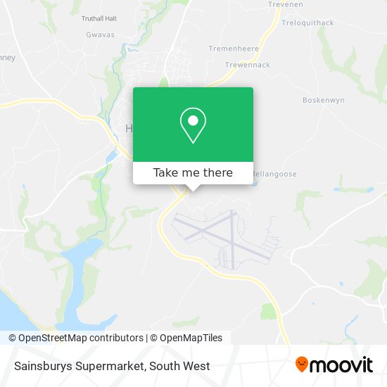 Sainsburys Supermarket map