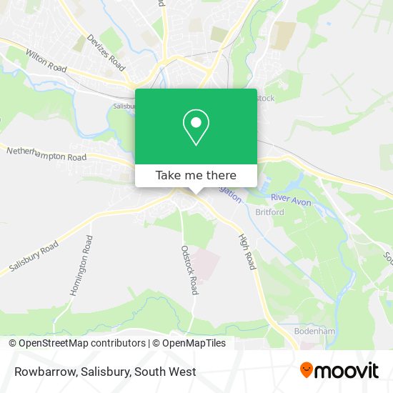 Rowbarrow, Salisbury map