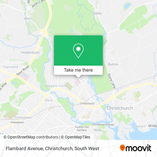 Flambard Avenue, Christchurch map