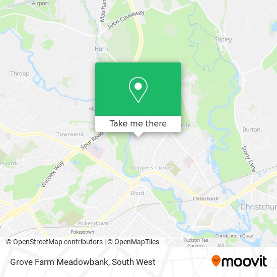 Grove Farm Meadowbank map