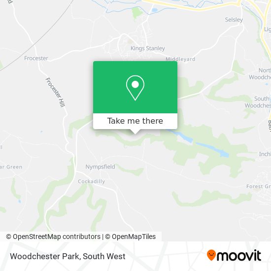 Woodchester Park map