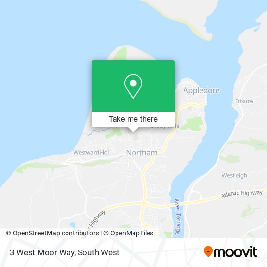 3 West Moor Way map