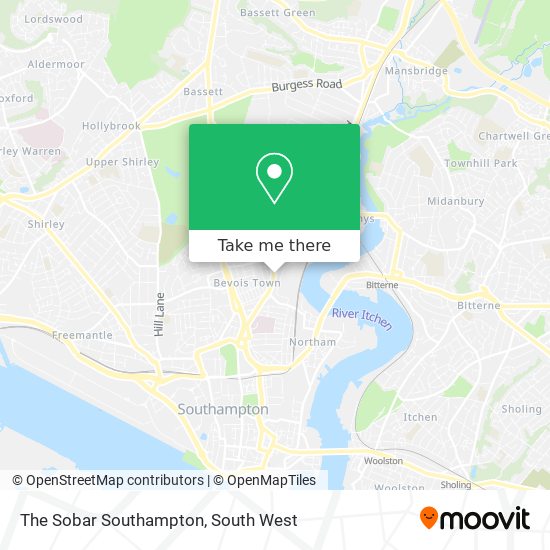 The Sobar Southampton map