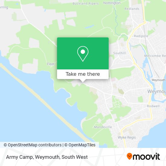 Army Camp, Weymouth map