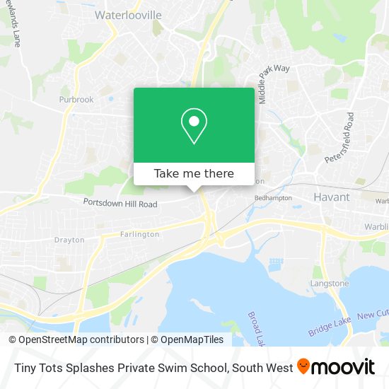 Tiny Tots Splashes Private Swim School map