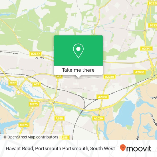 Havant Road, Portsmouth Portsmouth map