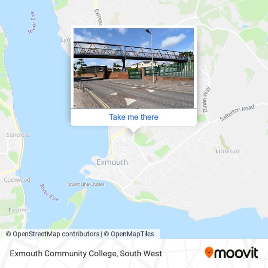 Exmouth Community College map