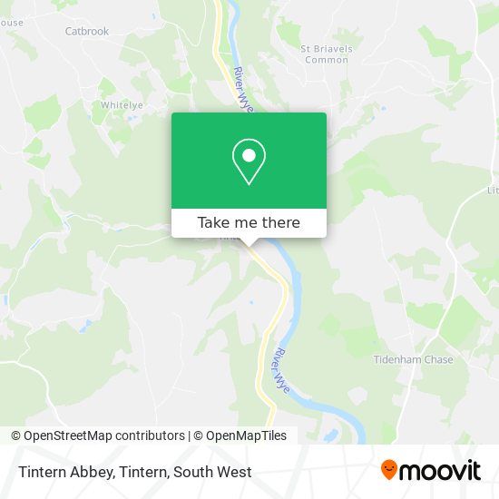 Tintern Abbey, Tintern map