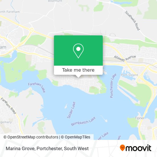 Marina Grove, Portchester map