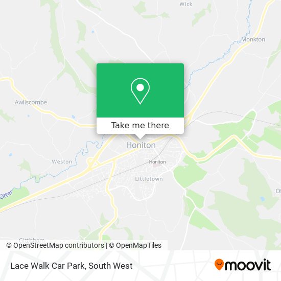 Lace Walk Car Park map