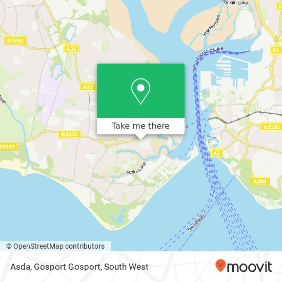 Asda, Gosport Gosport map