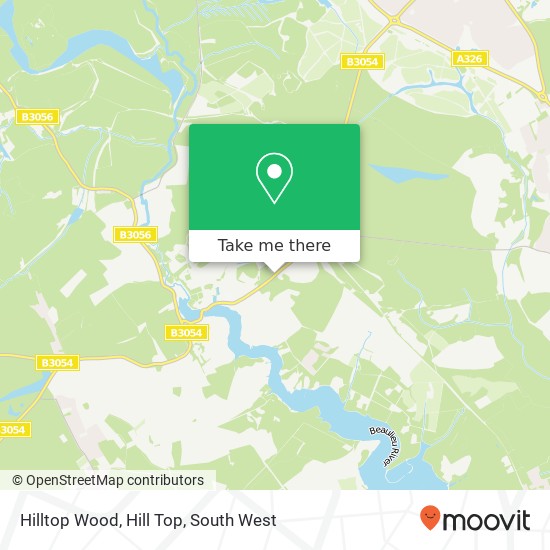 Hilltop Wood, Hill Top map