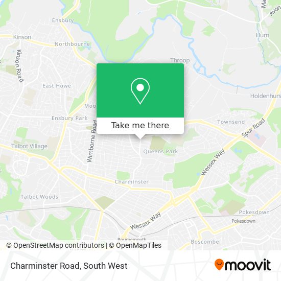 Charminster Road map