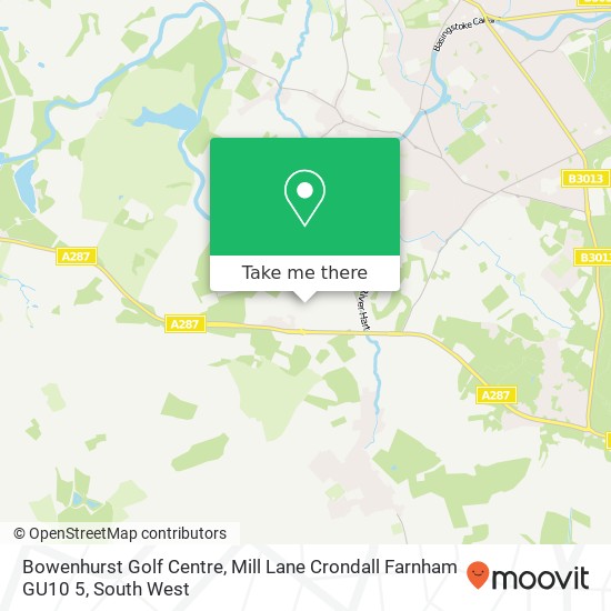Bowenhurst Golf Centre, Mill Lane Crondall Farnham GU10 5 map