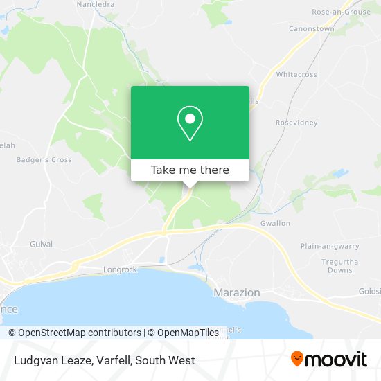 Ludgvan Leaze, Varfell map