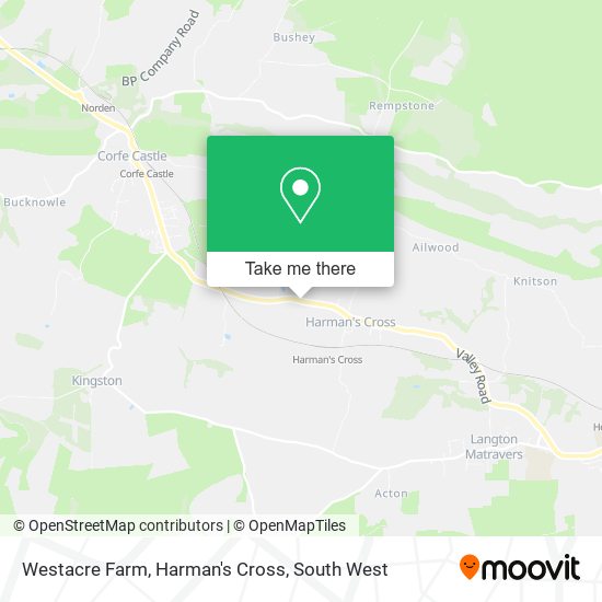 Westacre Farm, Harman's Cross map