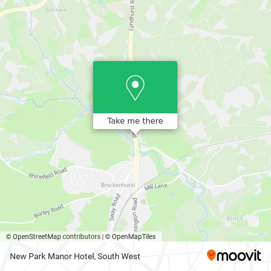 New Park Manor Hotel map