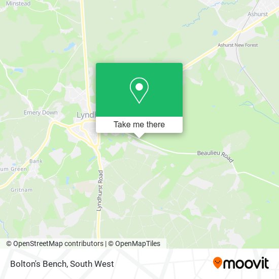 Bolton's Bench map