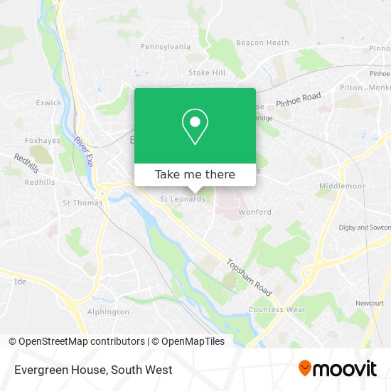 Evergreen House map