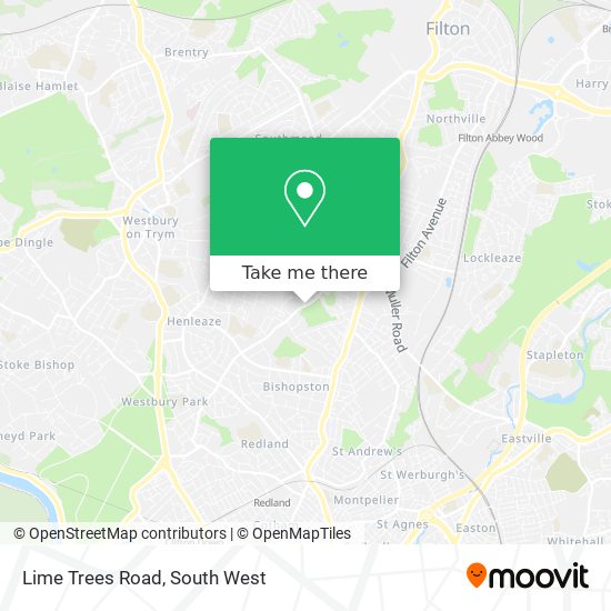 Lime Trees Road map