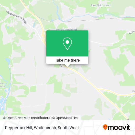 Pepperbox Hill, Whiteparish map