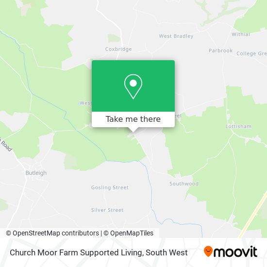 Church Moor Farm Supported Living map