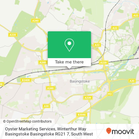 Oyster Marketing Services, Winterthur Way Basingstoke Basingstoke RG21 7 map