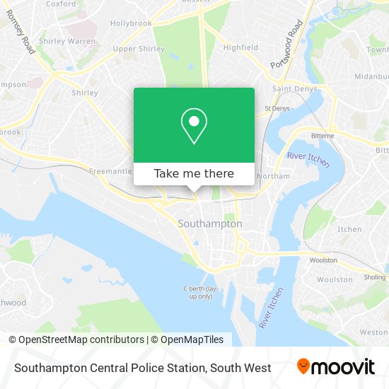 Southampton Central Police Station map