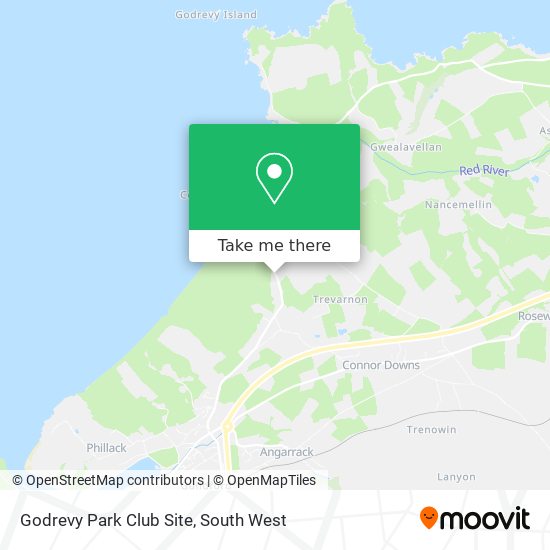 Godrevy Park Club Site map