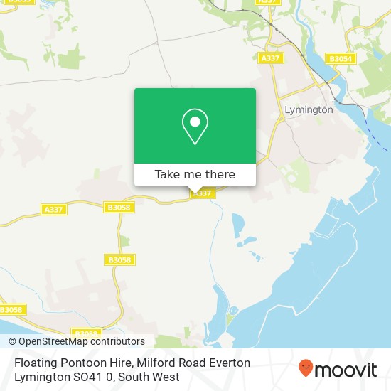 Floating Pontoon Hire, Milford Road Everton Lymington SO41 0 map