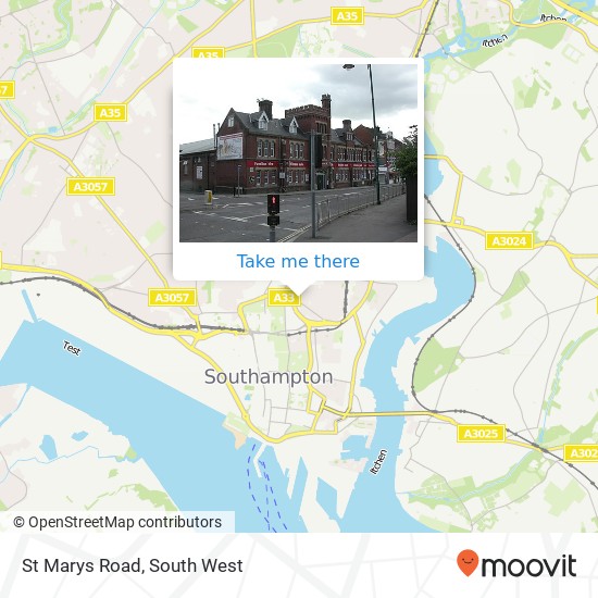 St Marys Road, Southampton Southampton map