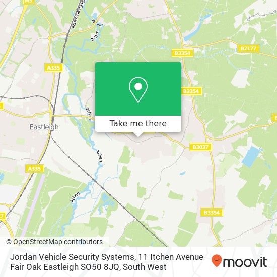 Jordan Vehicle Security Systems, 11 Itchen Avenue Fair Oak Eastleigh SO50 8JQ map