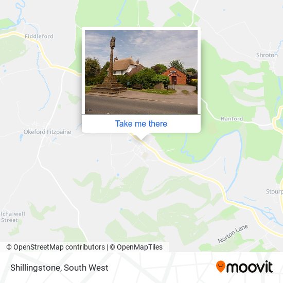 Shillingstone map