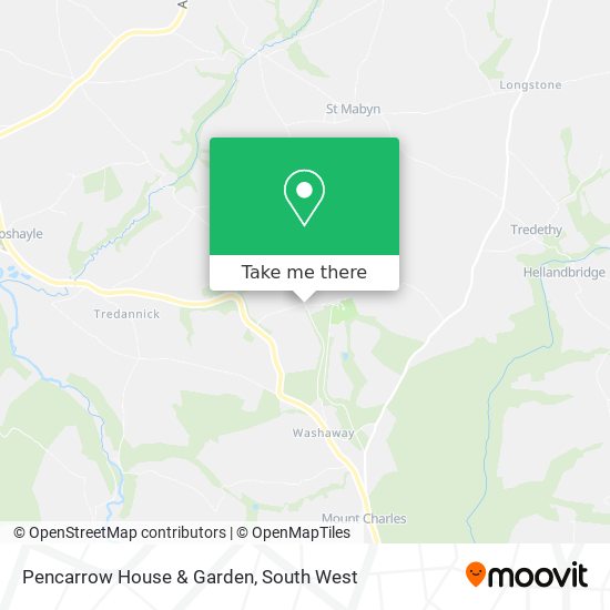 Pencarrow House & Garden map