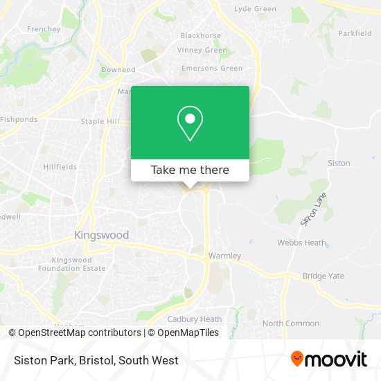 Siston Park, Bristol map