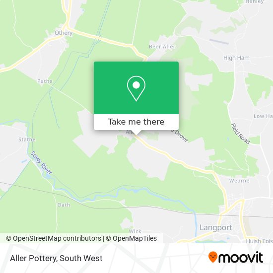 Aller Pottery map