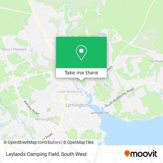 Leylands Camping Field map
