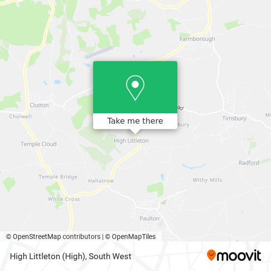 High Littleton map