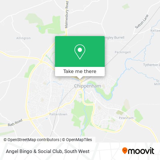 Angel Bingo & Social Club map