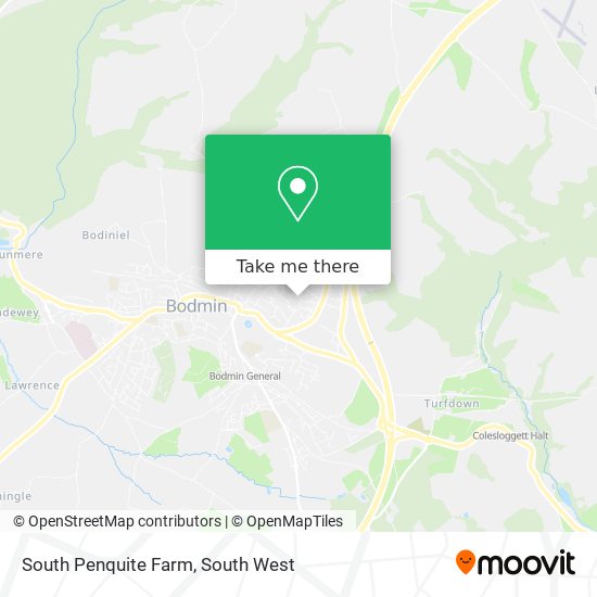 South Penquite Farm map