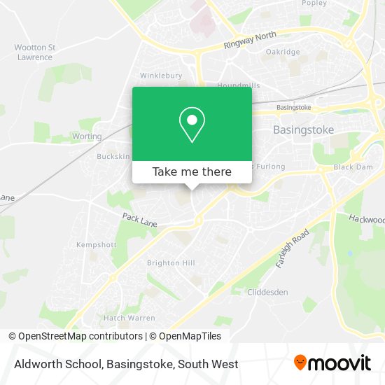 Aldworth School, Basingstoke map